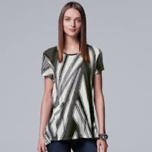 COPY - Vera Wang abstract textured tee 1X